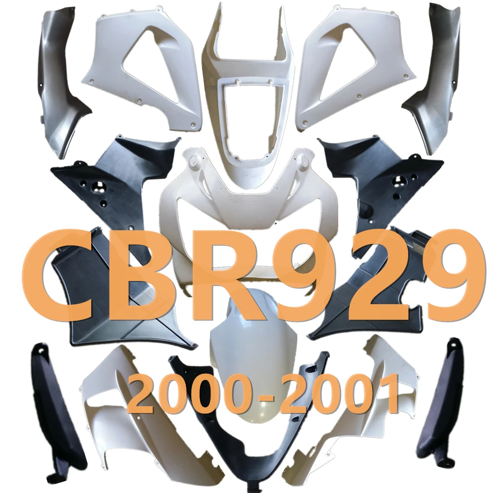 Unpainted Components Bodywork Fairing ABS parts Injection Molding Cowl Body For Honda CBR929RR CBR 929 RR 2000 2001