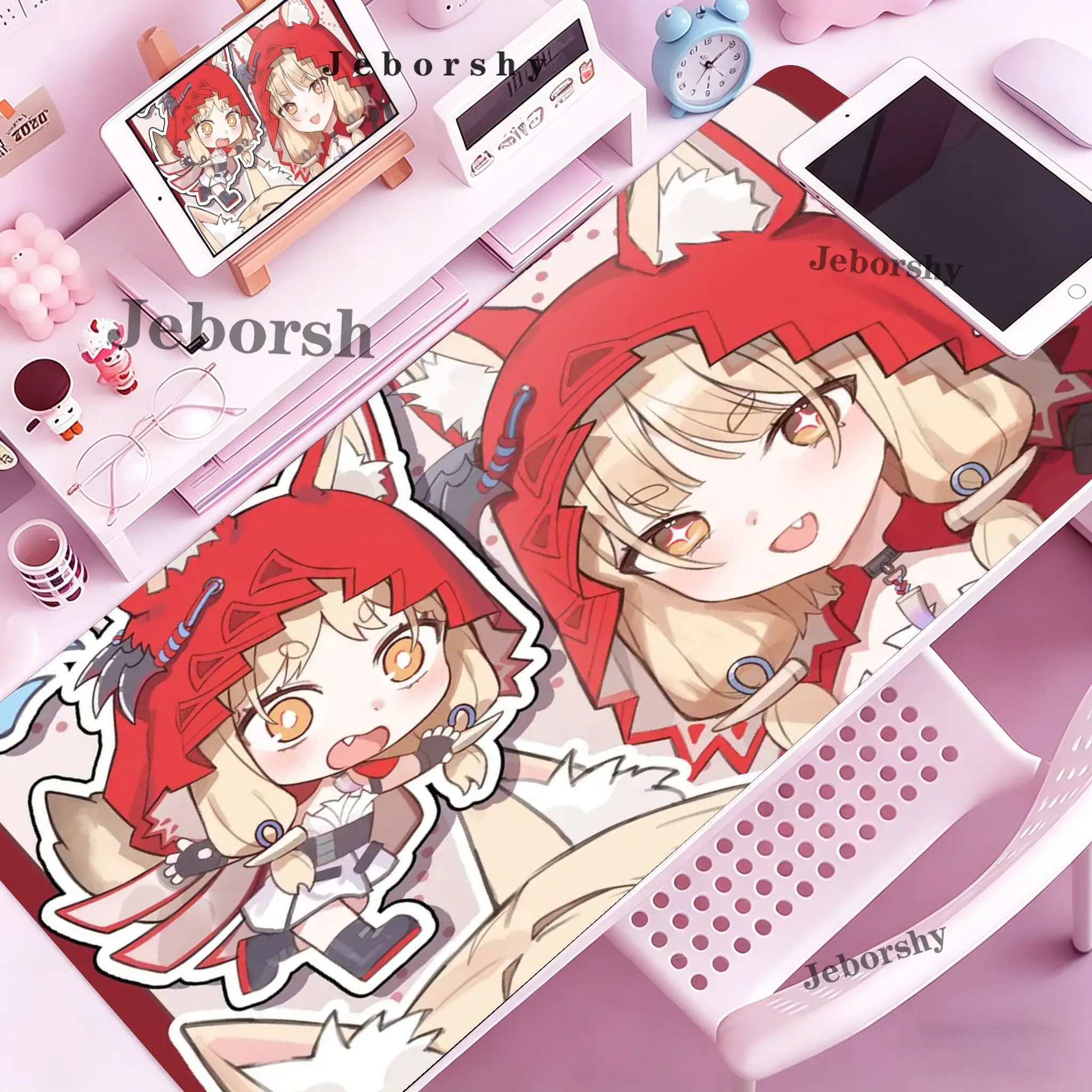 New Arknights Endfield Rossi Mouse Pad XXL Large Cute Anime Keyboard Pad Gamer Mausepad Rug Student Writing Desk Mat
