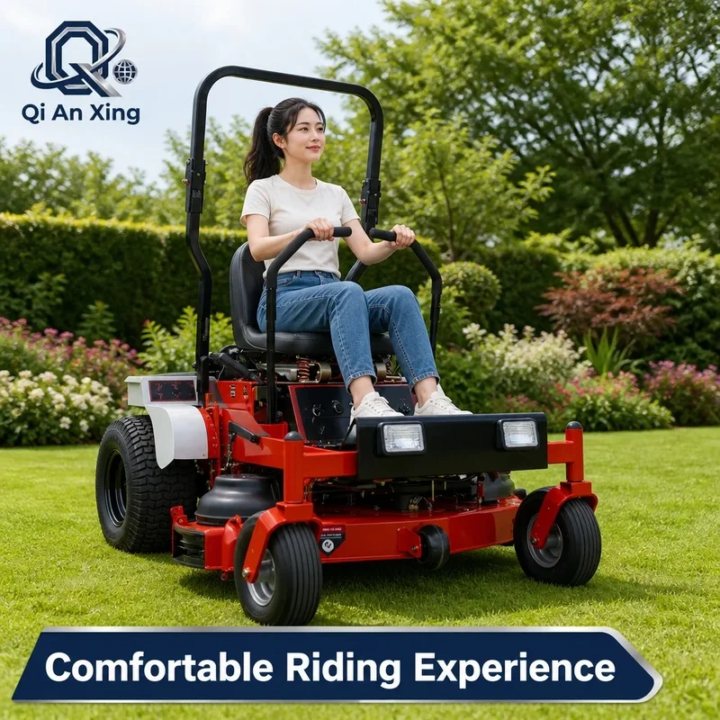 Multifunctional 48 Inch Self-propelled Zero Steering Industrial Grade Riding Lawn Mower Equipped 27HP Dual Hydrostatic Drive