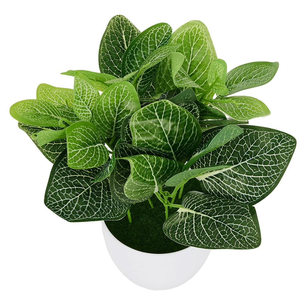 

Simulation Green Plant Pot Artificial Green Dill Persian Leaves Plants Bonsai Home Desktop Decoration Potted Plants Bonsai