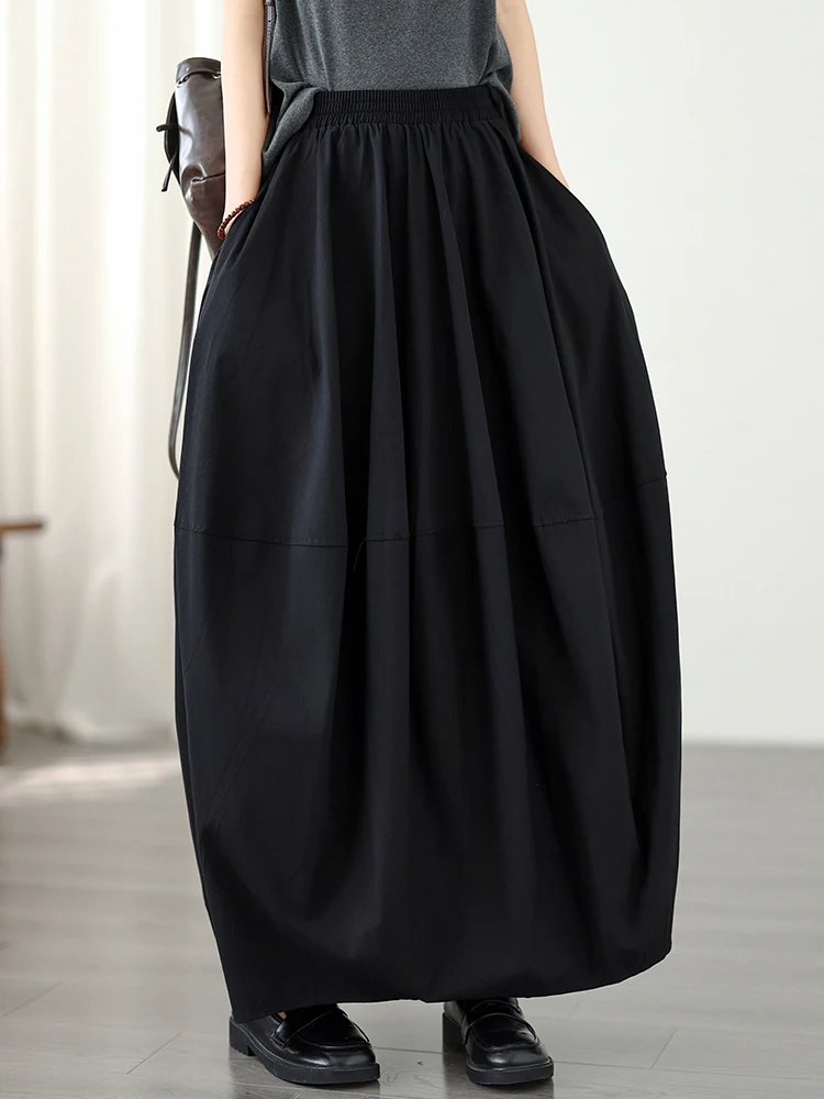 

Свободная универсальная юбка миди большого размера с цветочным принтом, на резинке, А-силуэт, женская летняя модная юбка из полиэстера