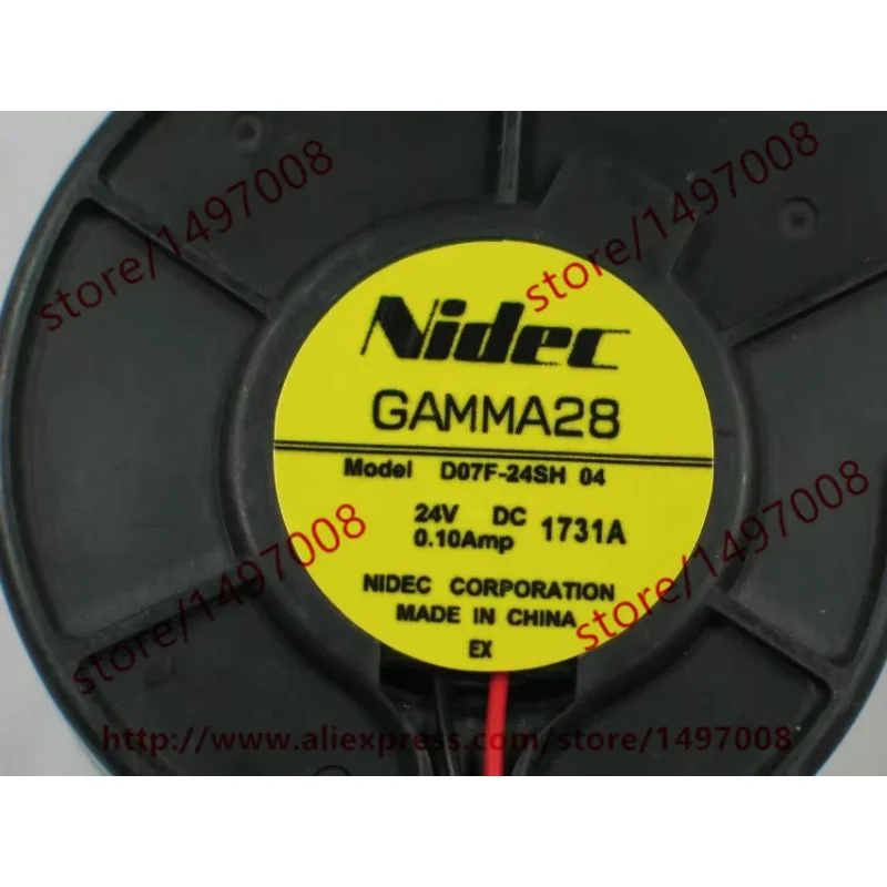 

Nidec D07F-24SH 04 DC 24 В 0,10 А 75X75X30 мм Охлаждающий вентилятор