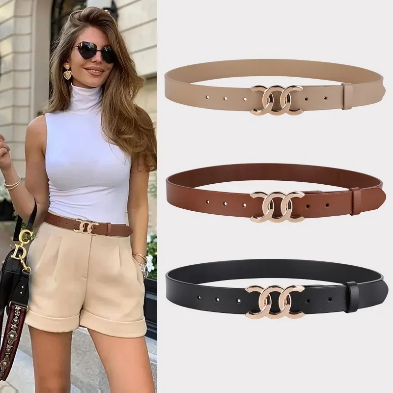 

Europe and the United States hot ladies leather belt decorative western pants girdle belt female cowhide retro belt
