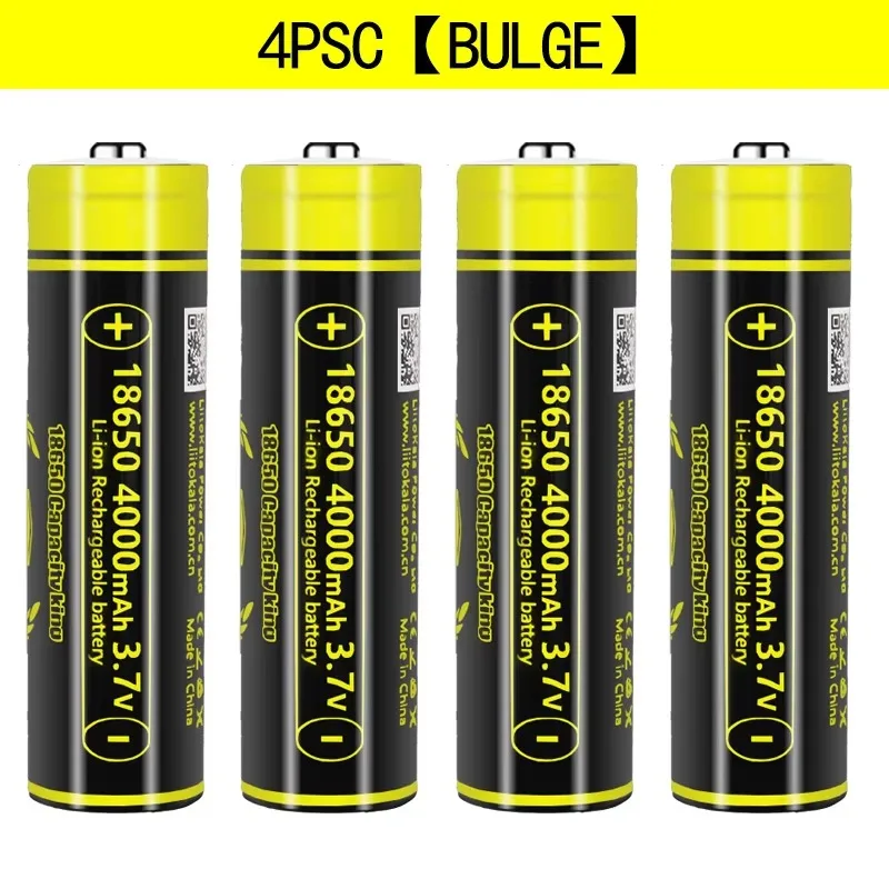 1-20 sztuk LiitoKala Lii-King4000 Najwyższa pojemność 18650 4000mAh bateria Oryginalne akumulatory 3.6V do latarki — zdjęcie 5