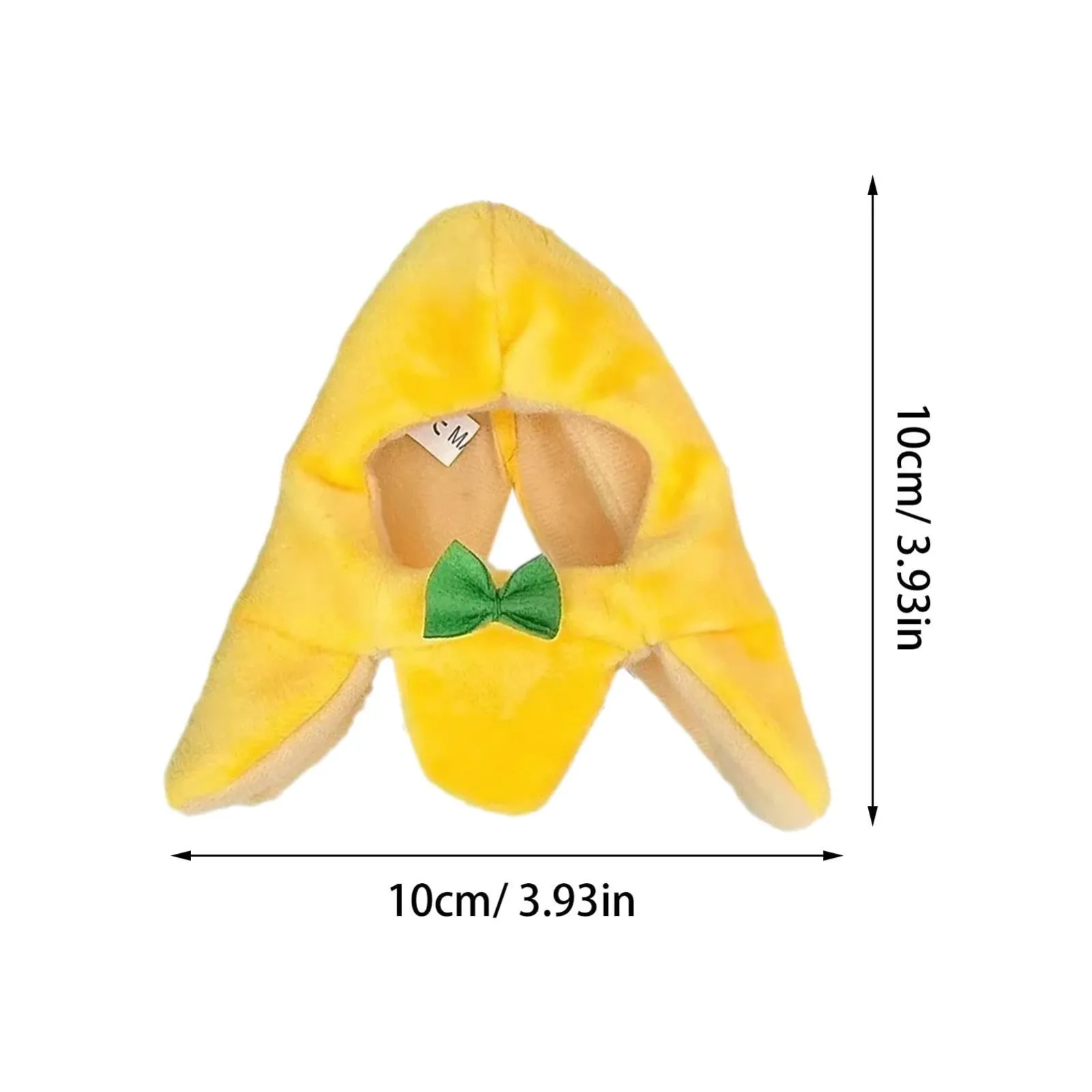 Bow Adorned Cat Hat Adorable Banana Shape Cat Hat with Bow Stylish Pet Costume Accessory Adjustable Soft Headwear for Kitty