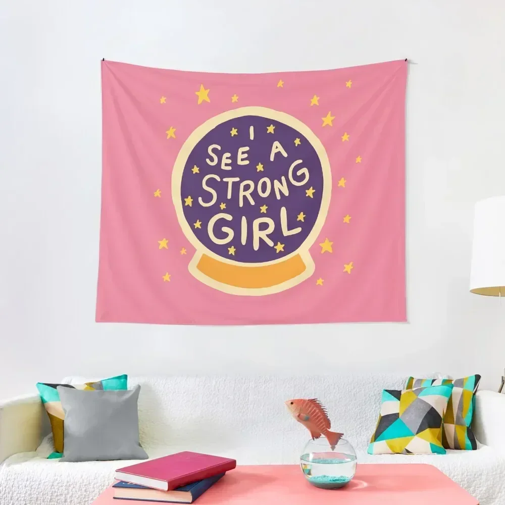 

I See A Strong Girl Tapestry Decoration Pictures Room Wall Wall Decoration Items Home Decorating Tapestry