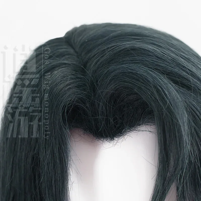 고품질 Wen Chou Cos 가발 90-100CM 혼합 색상 내열성 합성 머리 할로윈 파티 애니메이션 코스프레 가발 + 가발 모자