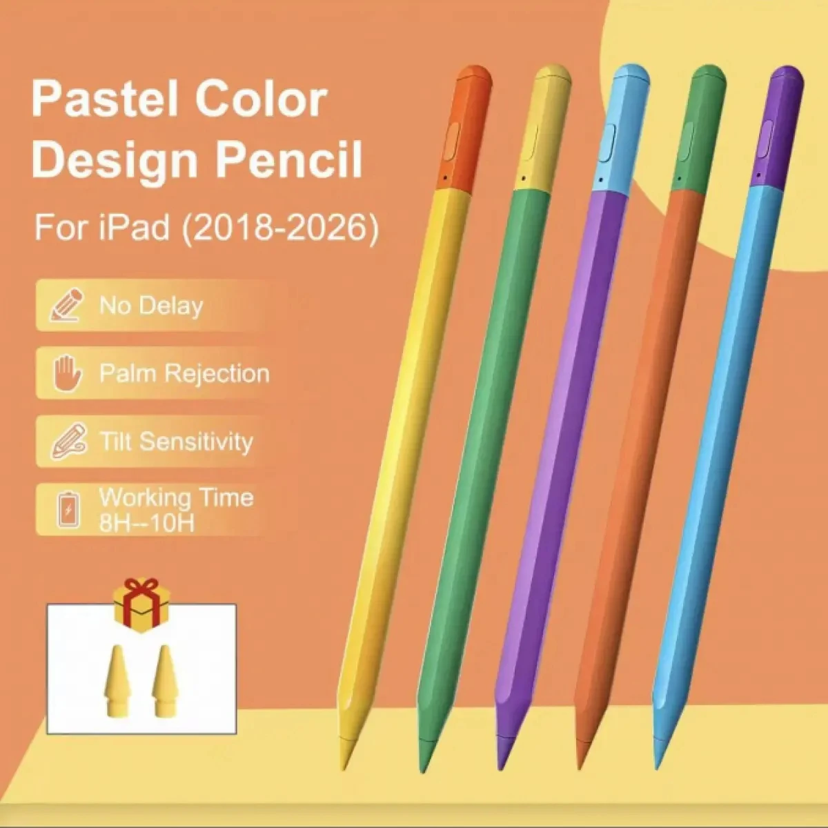 

Pencil for Apple IPad with Palm Rejection for IPad Air M2 Pro 13 Pro 12.9 10 Gen 7th 8th 9th 10.2 Tilt Sensitivity Stylus Pen