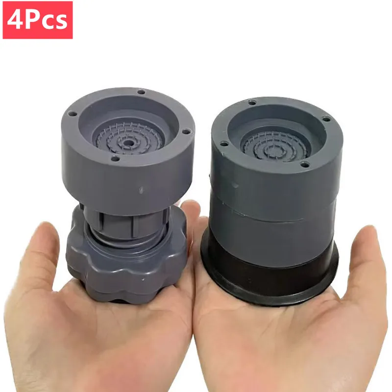 

New Anti Vibration Pads Adjustable Height Washing Machine Rubber Feet Legs Non-Slip Mat Universal Support Dampers Stand