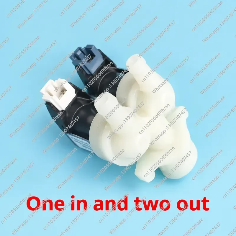 For Drum Washing Machine Inlet Valve 1 Inlet 2 Outlet Double Solenoid Valve High Quality Replacement Part