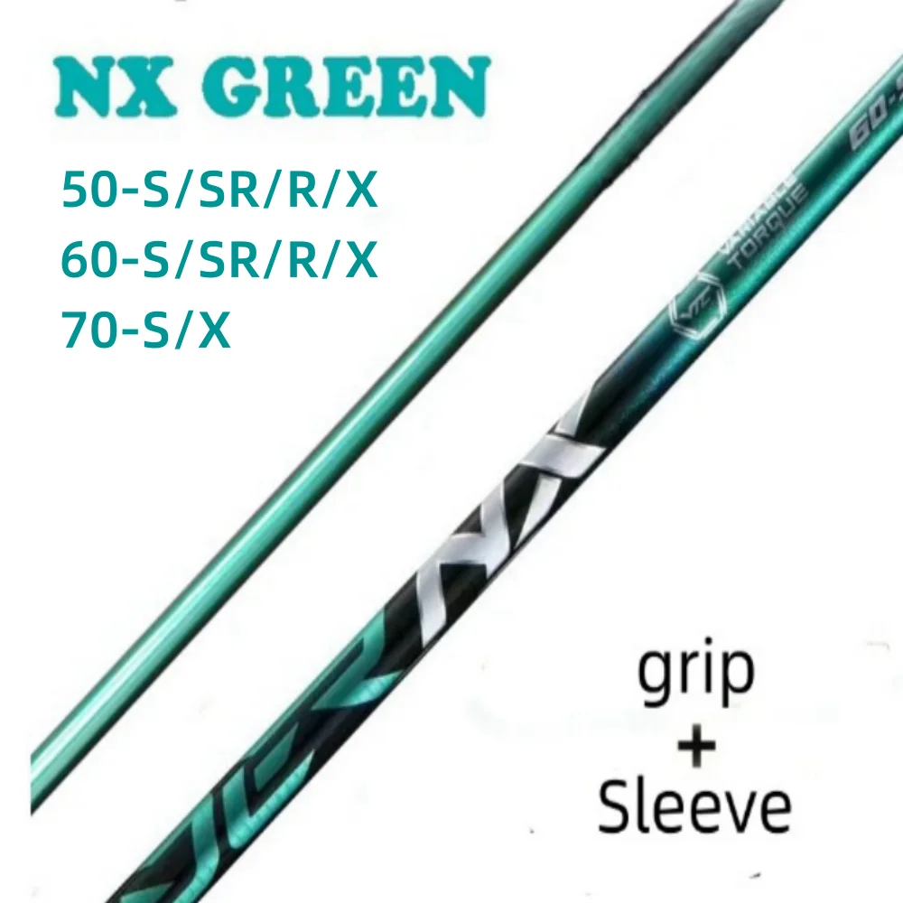 Golf club shaft NX GREEN 50/60/70 S/SR/R/X graphite shaft screwdriver and wooden shaft free assembly sleeve and grip