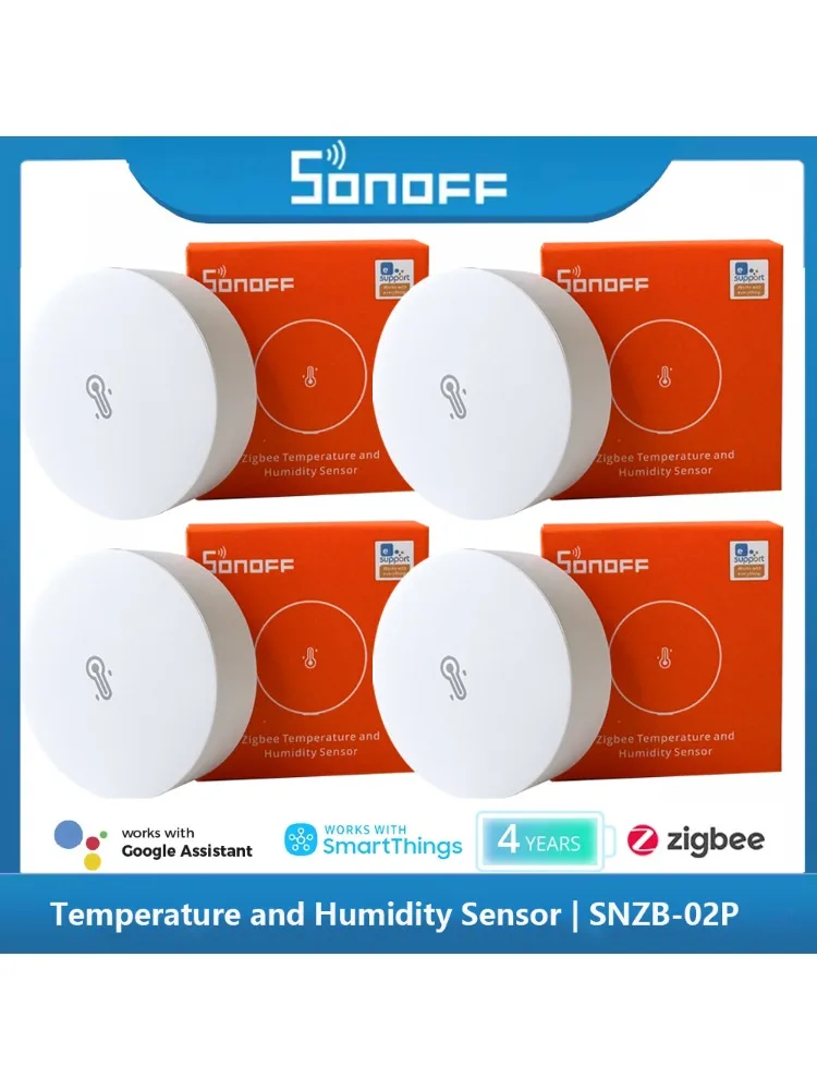 SONOFF SNZB 02P ZigBee Smart Temperatursensor Feuchtigkeitsdetektor Thermometer Home Gadgets eWeLink Alexa Google Assistant Yandex