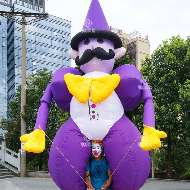 Dreamy Inflatable Joker Model,Circus Amusement Park Lively Atmosphere Performance Props