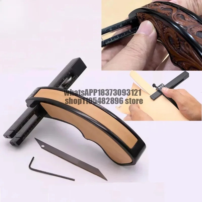 Adjustable Leather Strap Cutter Leathercraft Strip Belt DIY Hand Cutting