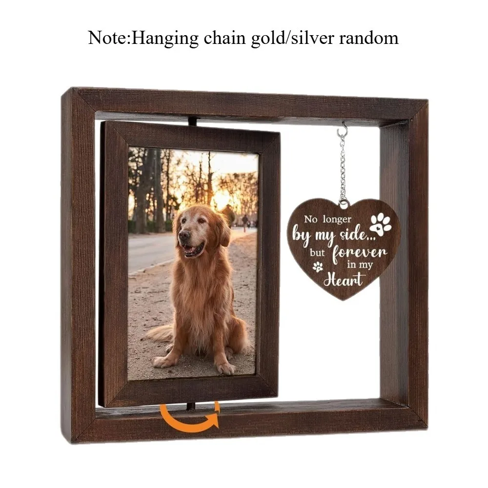 Double Sided Rotating Pet Photo Frame