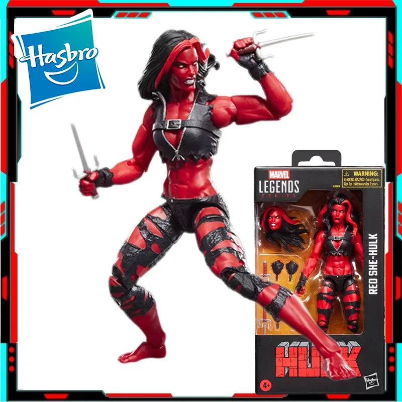 

In Stock Original Hasbro MarvelLegends X Girl Red Hulk Assembly Figure Anime Action Model Collectible Toys Gift