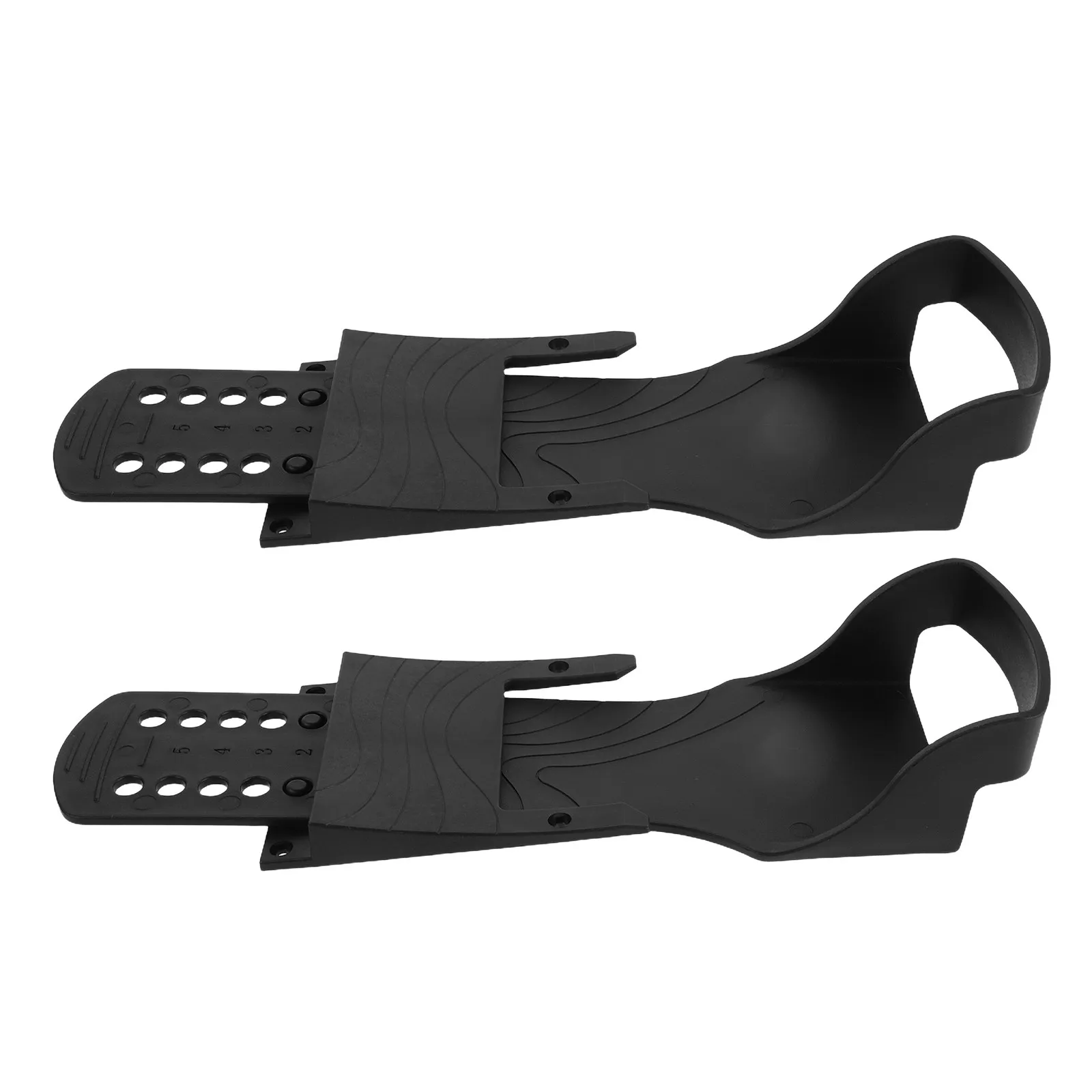 Heavy Duty Rowing Machine Footplates Strap System and Textured Tread Surface Fits Most Standard Rower Models
