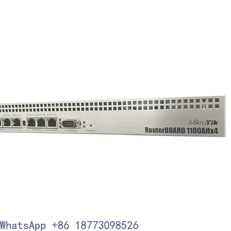 RB1100AHx4 60GB M.2 Drive 1U Rack Mounted Router 13x Gigabit Ethernet Port Mikrotik