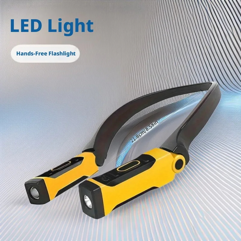LED Neck Hanging Work Lamp Rechargeable Reading Learning Light Hands-Free Flashlight Adjustable Outdoor Night Running Lighting