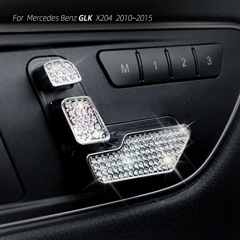 For Mercedes Benz GLK X204 Interior Modification Crystal Center Console Decoration Sticker Bling Car Accessories view 6