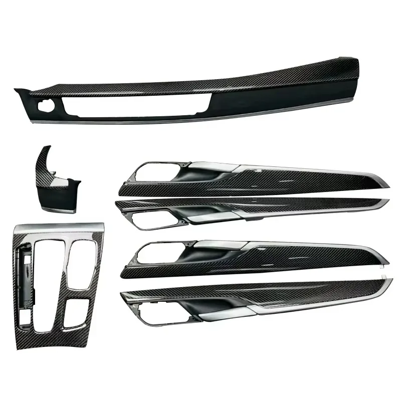 Spot Wholesale Carbon Fiber Car Interior Trim Kit for BMW  X5 F15 X6 F16 Car Model Car Interior Trim Kit