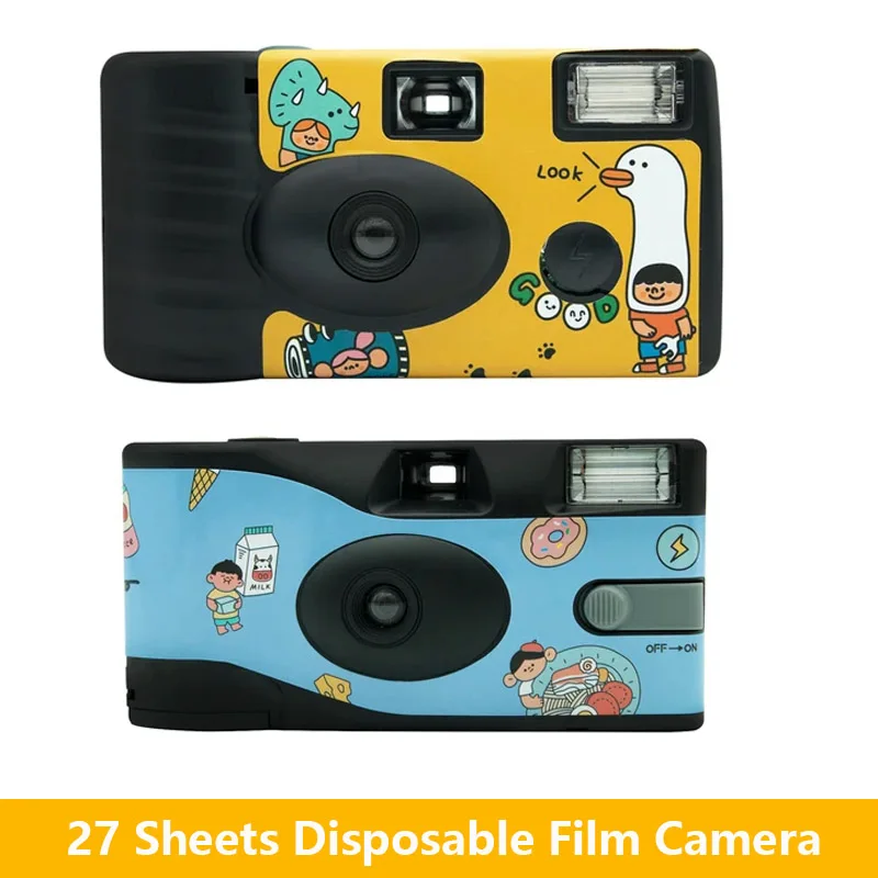 

Одноразовая одноразовая пленочная камера со вспышкой 27 фотографий, 31 мм F11, 30 мм, F9, ISO400, ретро-камера FYE