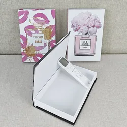 Fashion Perfume Girl Luxury Designer Fake Books Decoration Books Storage Box Home Living Room Coffee Table Decoration Prop Books