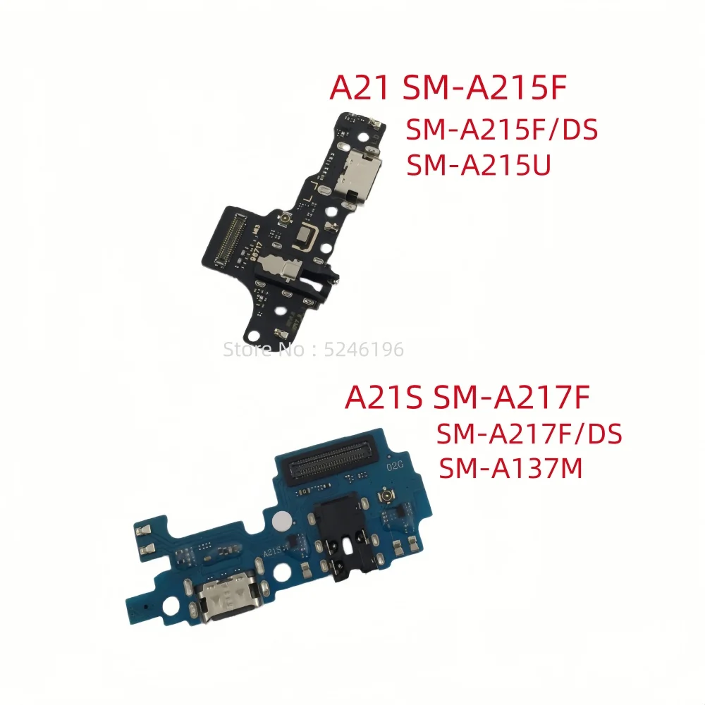 1pcs USB Charging Port Base Connector For Samsung Galaxy A21 SM-A215F SM-A215F/DS SM-A215U A21S SM-A217F SM-A217F/DS SM-A137M