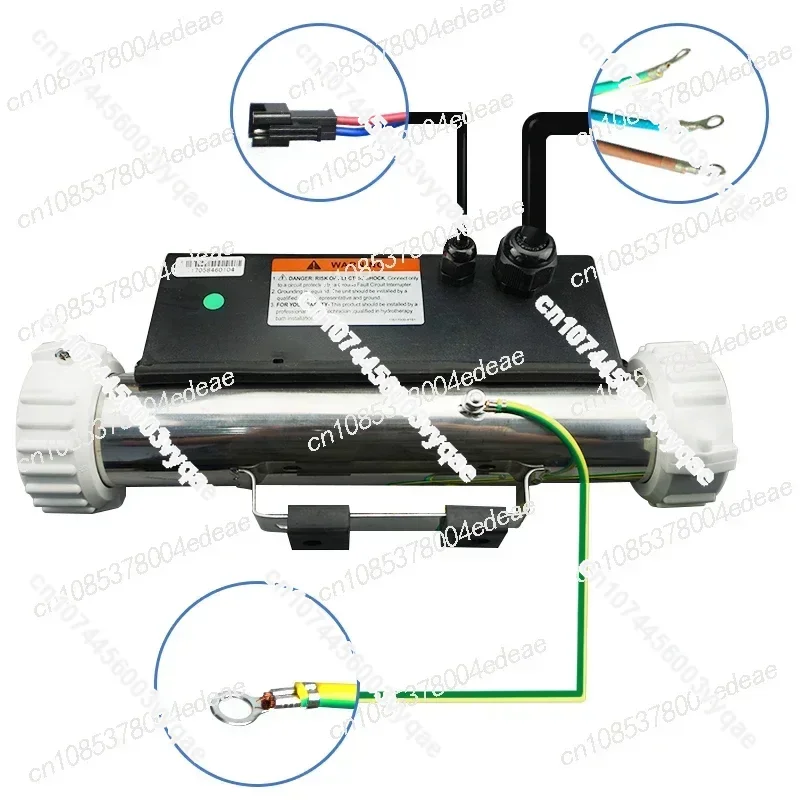 سخان حوض سبا 3KW LX مع مفتاح ضغط H30-R1، سخان تدليك الحمام الساخن وحمام السباحة، تصميم متين عالي الجودة #3