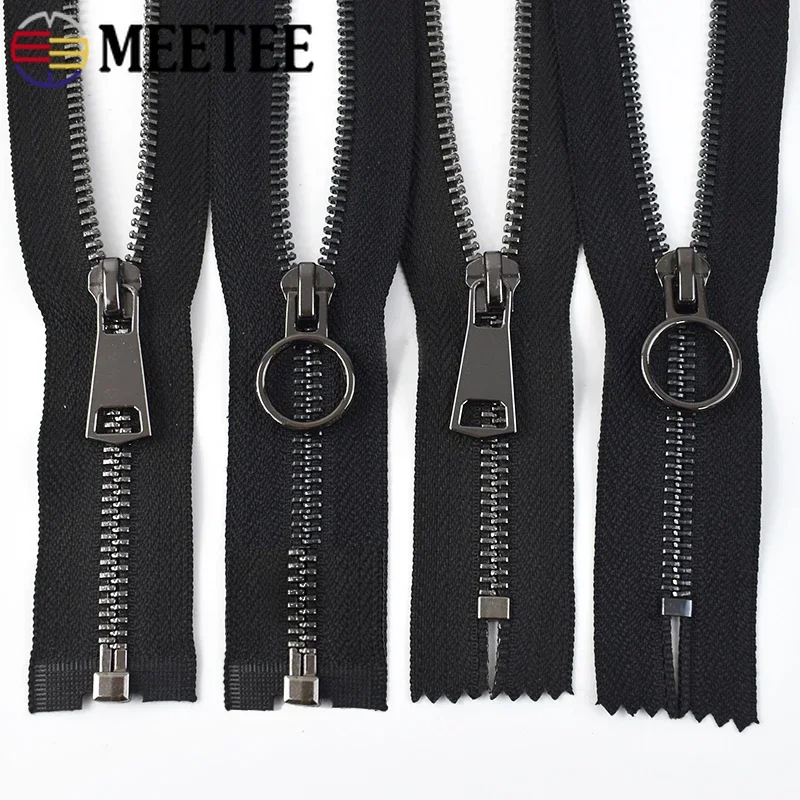 

1Pc 5# Metal Zippers 15-40cm Close-end 50-150cm Open-end Zipper Coat Garment Shoes Decor Auto Lock Zips DIY Sewing Accessories