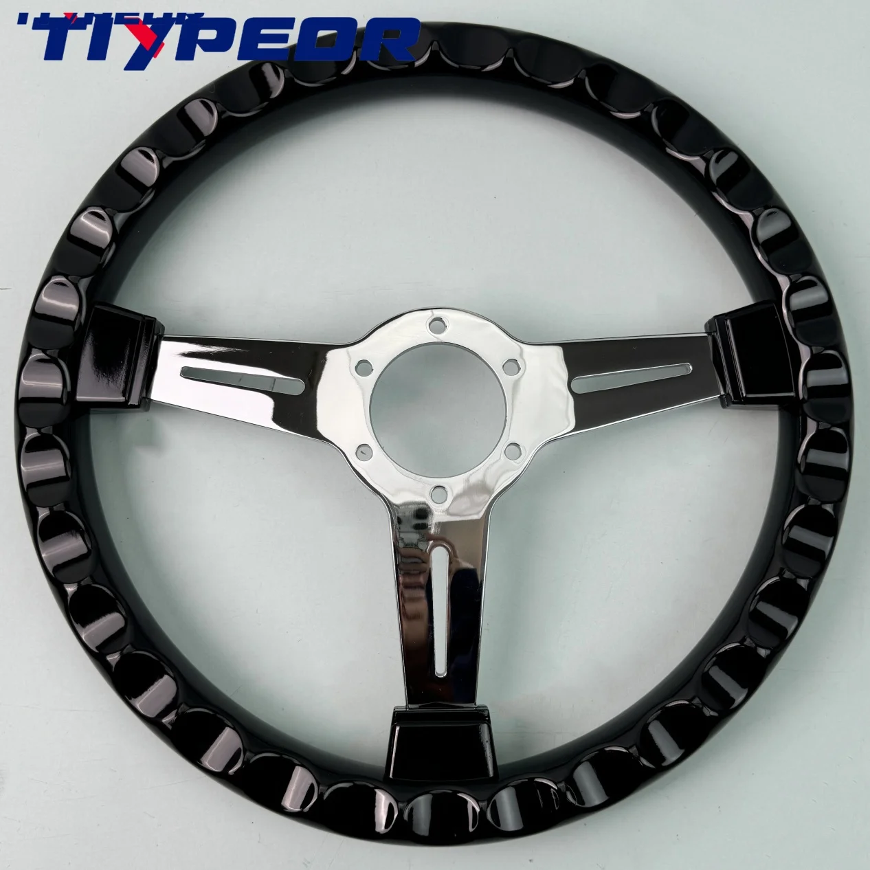 Tiypeor high-quality classic 14 inch 350 ABS Steering Wheel Racing Sports Steering Wheel with Accessories