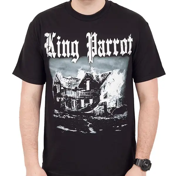 Y2k King Parrot Band Graphic Cotton T-shirt Unisex Summer Short Sleeve Fashion Brand Tee Luxury Casual Vintage Tees