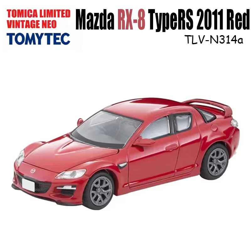 

TAKARA TOMY TOMYTEC 1/64 Реальная Модель Mazda TLV-N314a TypeRS 2011 красный сплав игрушечный мотор Литые металлические модели подарки