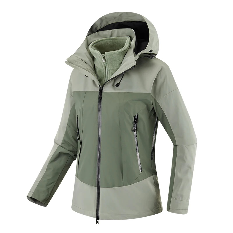 

Men's Snow Coat with Inner Warm Fleece Detachable Coat Women's Ski Jacket 3 in 1 Winter Jacket Waterproof Jacket Windbreaker