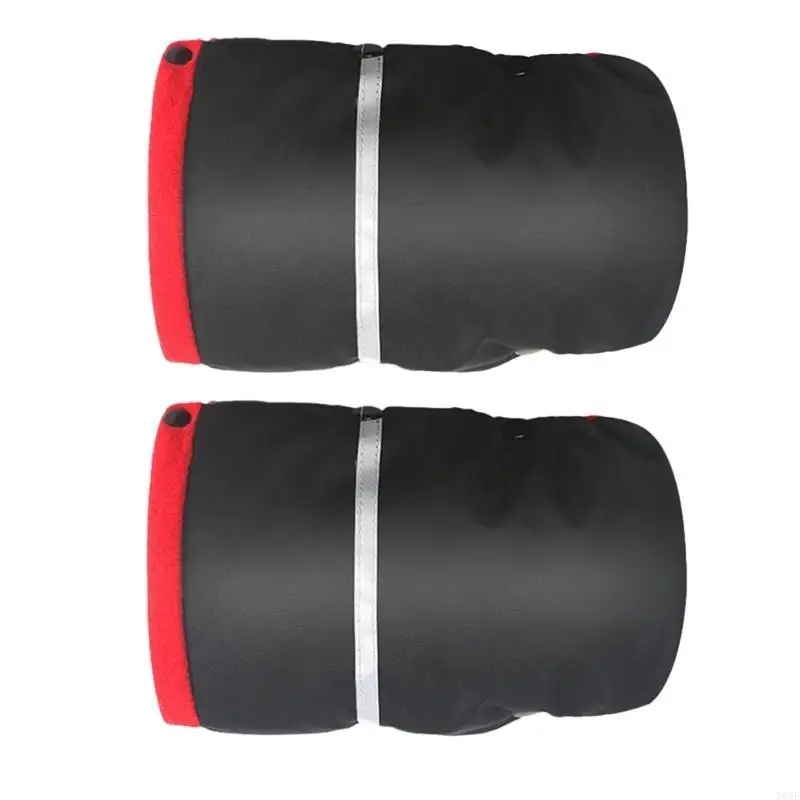 N84E kereta dorong handmuffs dengan strip reflektif sarung tangan genggam