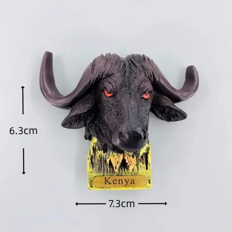 Kenya Fridge Magnets Elephant Lions Tiger Bear Monkey Zebra Flamingo Fridge Stickers Birthday Gifts Home Decoration