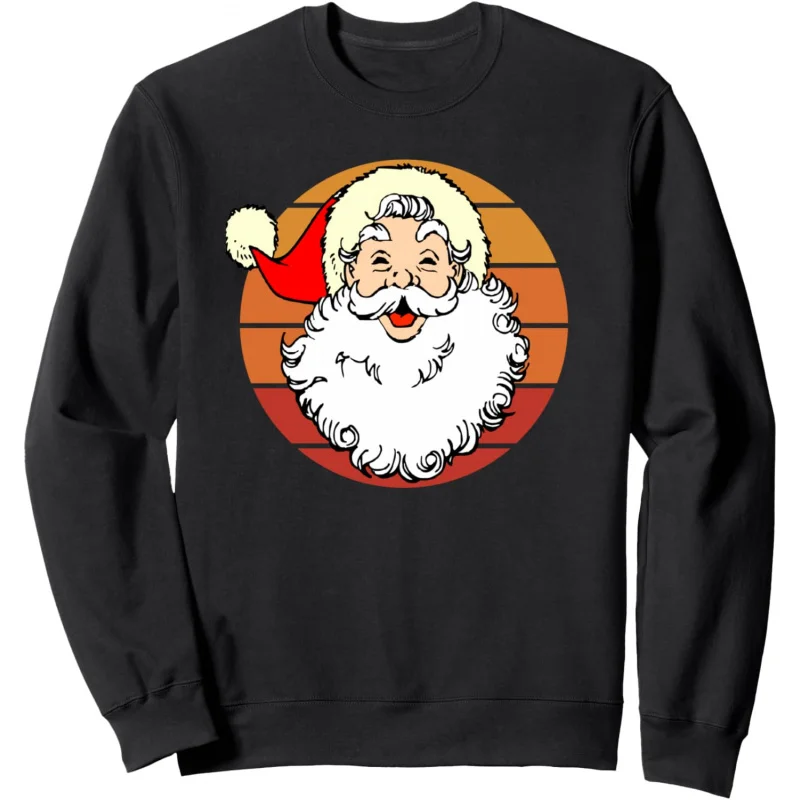 

Christmas Vintage Santa Claus Winter Holiday Retro Xmas Sweatshirt