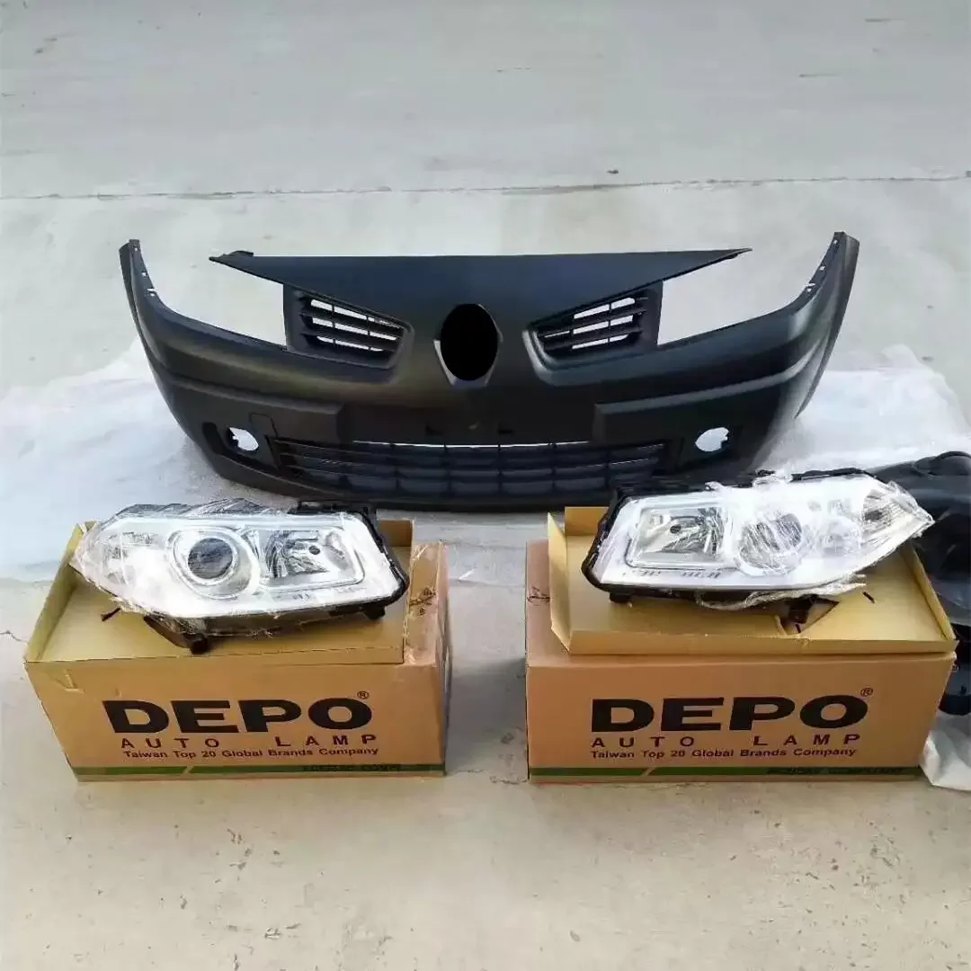 Car Front Bumper Headlight for Renault Megane Scenery carbine Laguna Latitude 2006-2007