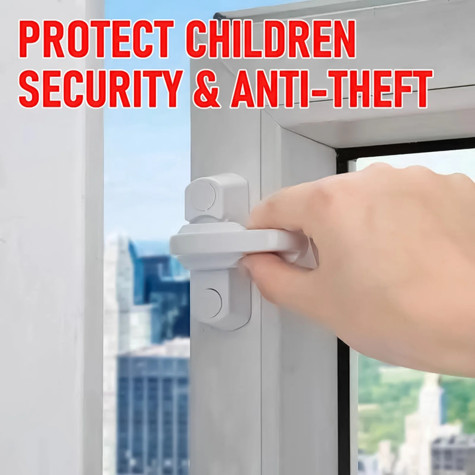 T Type Window Door Lock for PVC Aluminum Alloy Casement Security Lock Latch Accessory Easy Installation Home Office Use