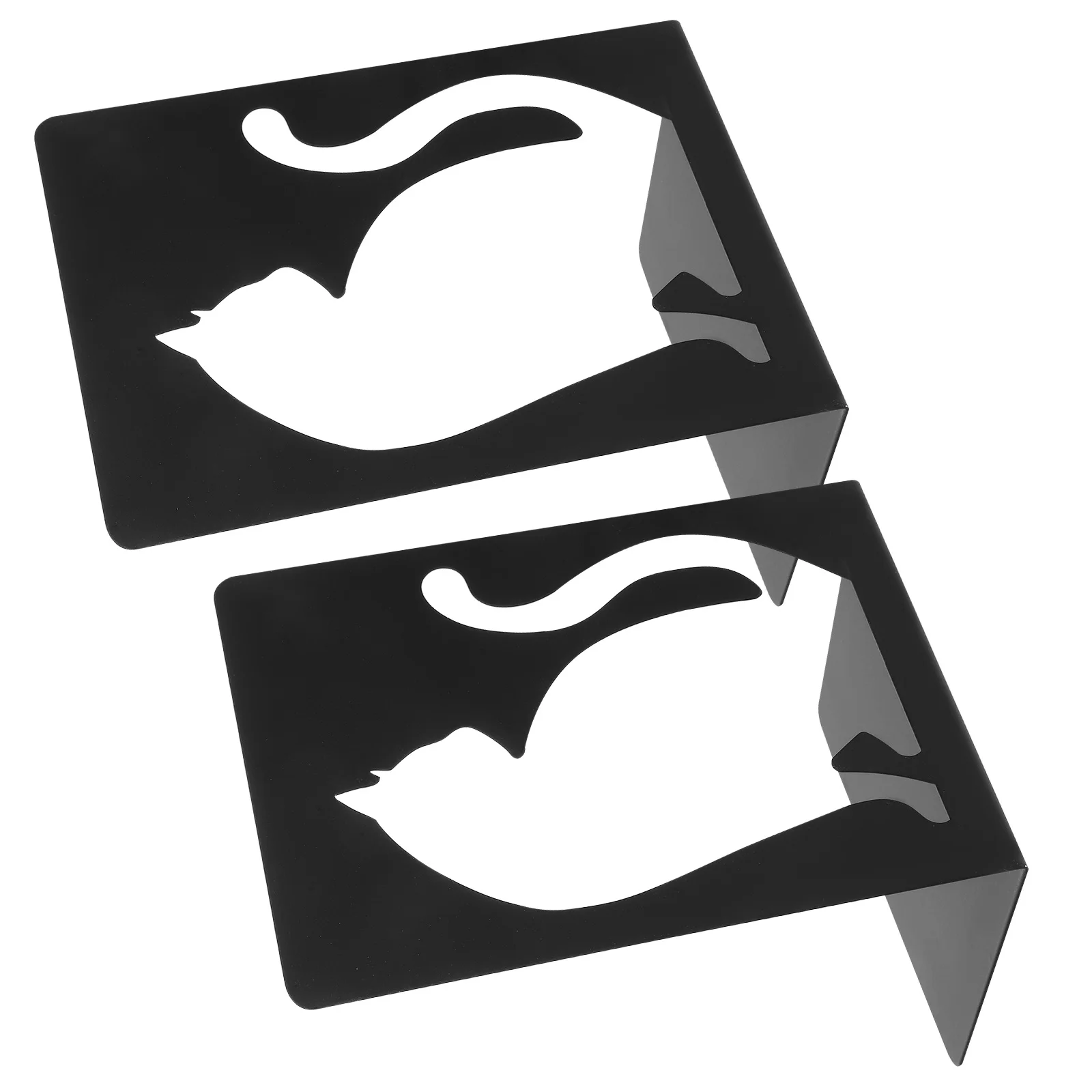 

2pcs Metal Cat Book Ends For Shelves Book Stand Heavy Duty Bookends Decorative Holder Study Desk Organizer Reading Support