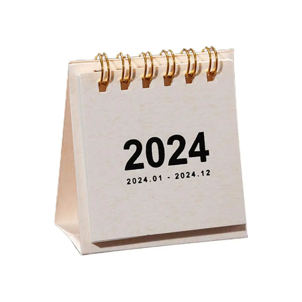 2024 Creatieve Mini Kalender Desktop Ornamenten Draagbare Agenda Datum Jaarlijkse Dagelijkse Weergave Scheduler Desk Week Organisator C4n8