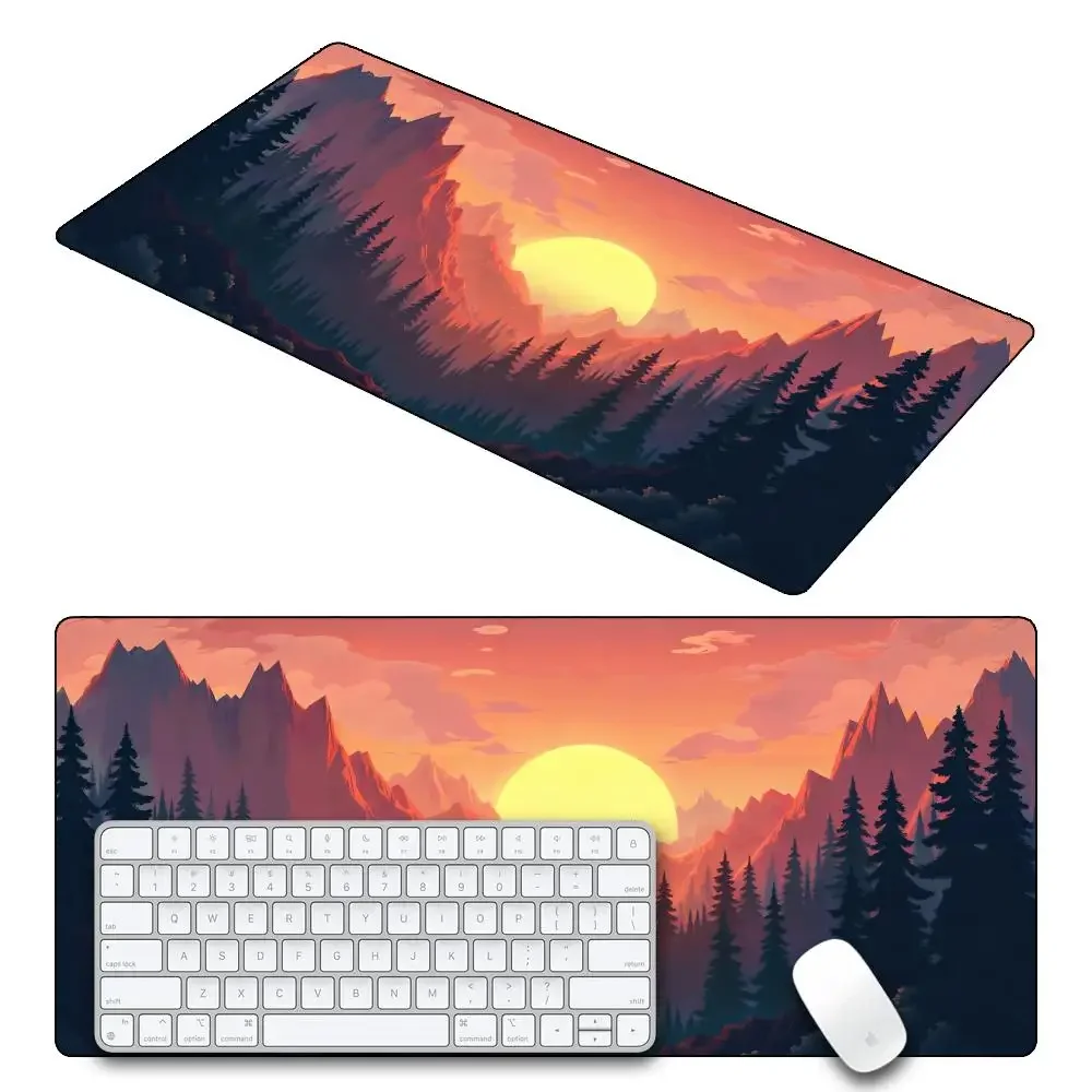 Mouse Pad landscape desk accessories Mat Gamer Rug Xxl Keyboard Pad 1000X500x3MM Desk Mat Office Carpet Gaming Mouse Mats