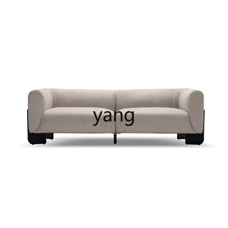 

LH simple small apartment living room fabric double three soft leisure sofa