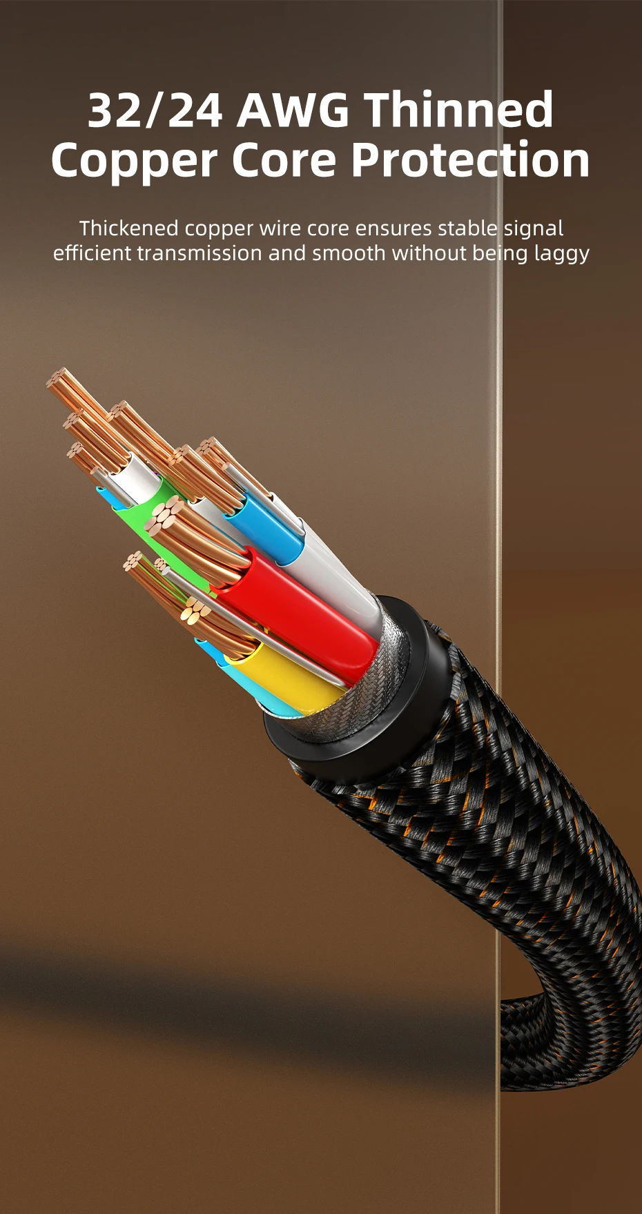 CABLETIME Displayport-zu-HDMI-Kabel 8K 60 Hz 4K Zinklegierung HDR 10 für Desktop-TV-Monitor LG Dell Snap DP1.4 HDMI 2.1-Kabel – Detail 9