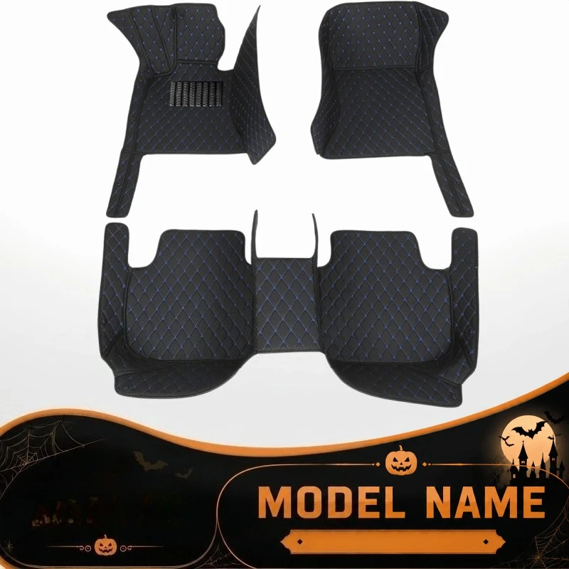 For byd sealion 7 2025 Precision-Fit 3D Full Coverage Diamond Faux Pu Faux pu leather Car Floor Mats, Anti-Slip