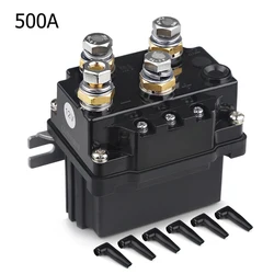 12V 500A Contactor Winch Remote Control Solenoid Relay Twin Wireless Remote Kit Motorcycle Off Roaders 4x4 Car Accessories