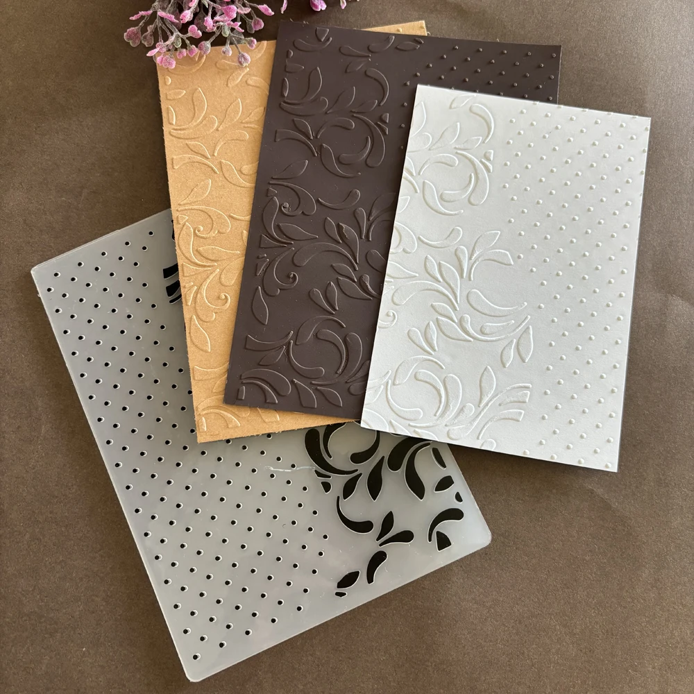 Elegantes Muster-Rückwand-Design, geprägter Ordner, Textur, Muster, Hintergrund, DIY, Sammelalbum, Bastelmaterial, verwendet für Prägung