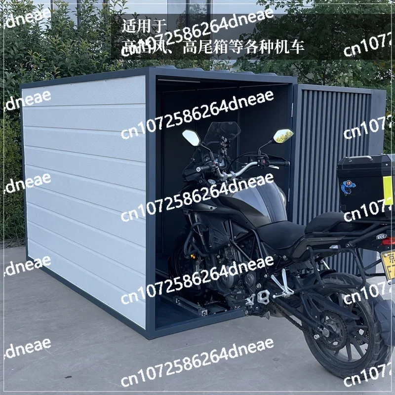 

Motorcycle garage anti-theft, sun protection and rain protection mobile parking shed
