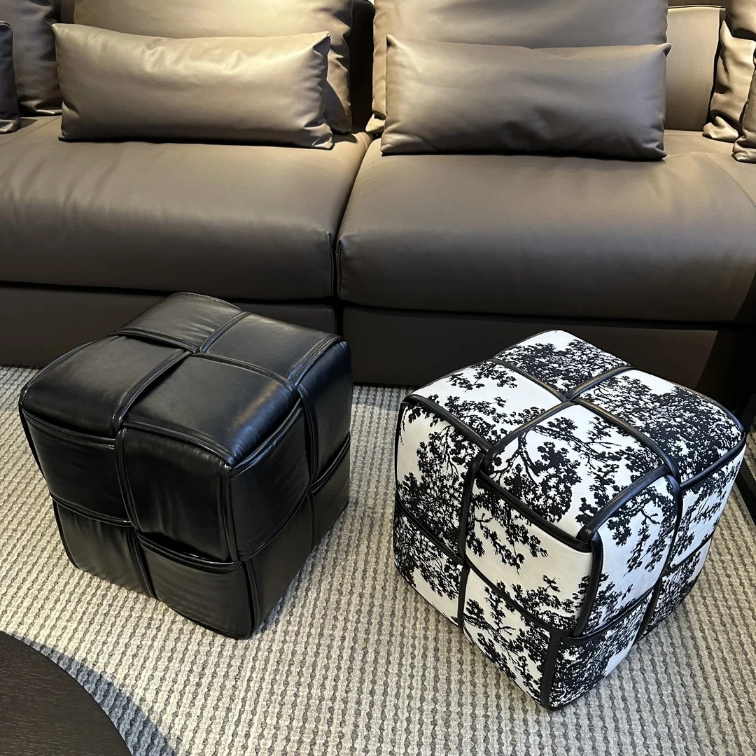 

-+-comfortable Furniture Mid Century Creativity Stool Minimalist Fashion Modern Design Footrest Stool Living Room Coffee Table H