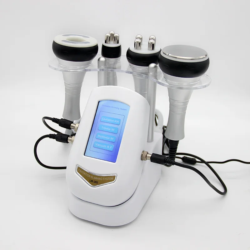 3/4 In 1 Body Slimming Multipolar RF Machine Ultrasonic Cavitation Vacuum Skin Rejuvenation Anti-wrinkle Home Use Skin Care Tool